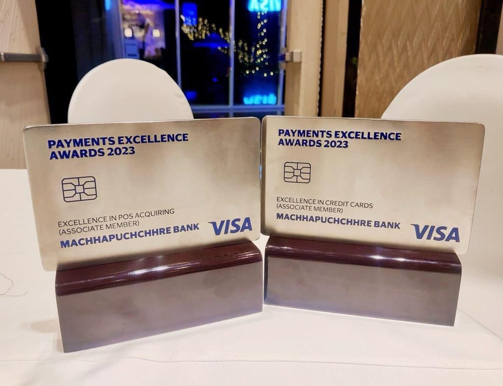 Banking Award to Machhapuchhre Bank by Visa Payment Excellence service 2023